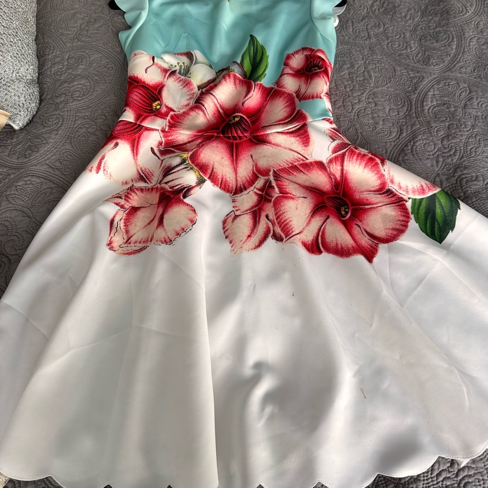 Ted Baker Green A-Line Sundress for Weddings